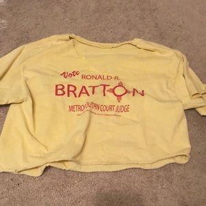 Yellow graphic tee